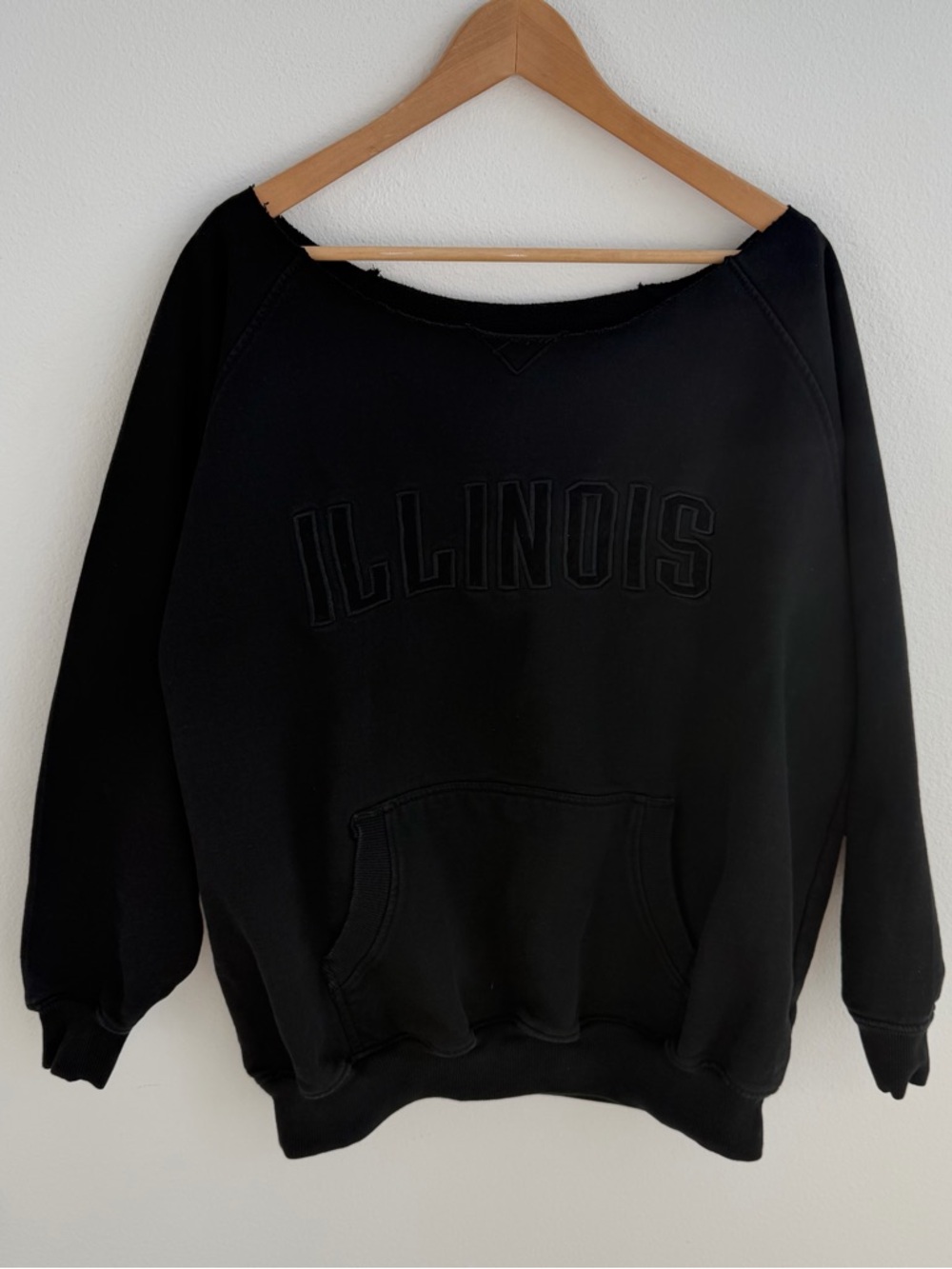 University of Illinois off-the-shoulder sweatshirt